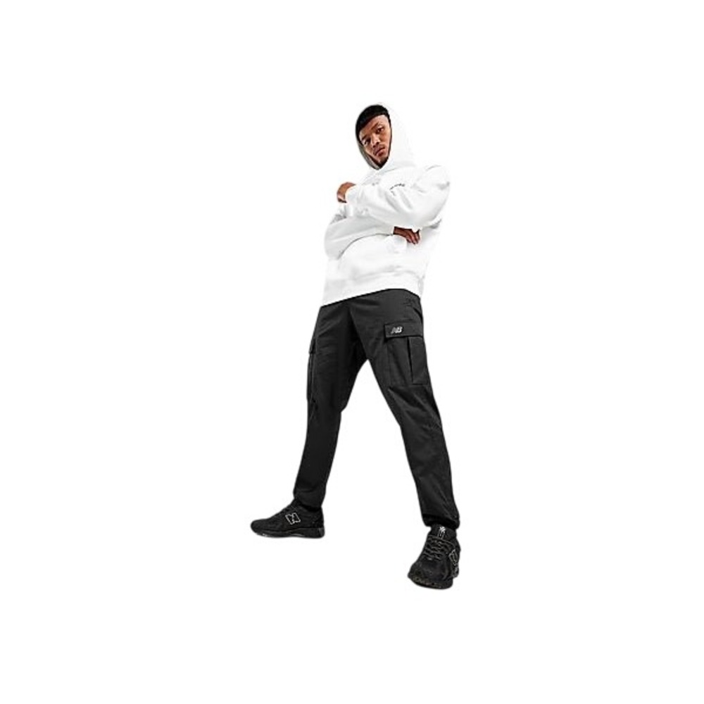 New Balance Men's Combat Cargo Pants Black White Athletic Utility Size Small